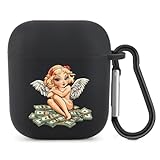 Angels-Cherub Money Earphone Case Compatible with AirPods PC Bluetooth Hard Shell Earbuds Cases Cover