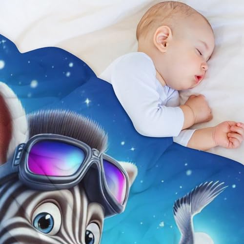 Manta de cebra cálida para tardes de sofá y lectura en el salón 4