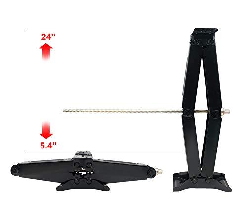 Wheelpal 24" 7500Lbs Heavy Duty Rv Stabilizing Leveling Scissor Jack (1Pcs) #TOP3