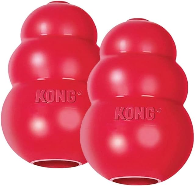 KONG Classic Medium Dog Toy Red Medium Pack of 2