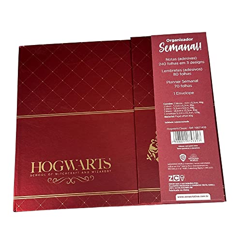 PLANNER HARRY POTTER CAPA DURA 19X16,5CM HOGWARTS CLASSIC