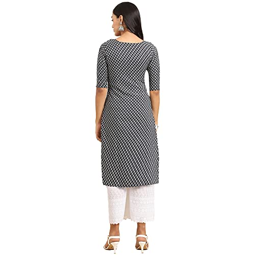 Image of Pinkmint Women's Crepe Digital Print Straight Kurta
