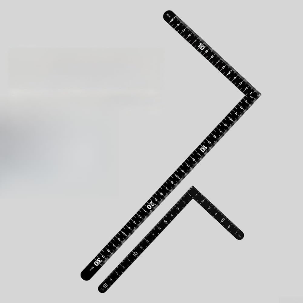 para herramienta Medición para madera 15cm y 30cm Doble Escala(30cm)