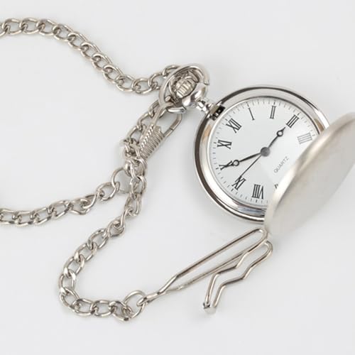 Visxcnu Taschenuhr Kette mit 2 Haken, Metall Taschenuhrkette, Weste Kette Uhr, Clip Taschenuhr Kette, Taschenuhr Kette, für Männer Frauen
