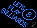 The Sign Store N105-14558 Lets Play Billiard Neon Sign44; 24 x 3 x 31 in.
