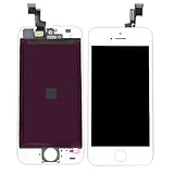 CLWHJOEM LCD Display Touch Screen with Digitizer Assembly for Iphone 5S and Tool Kit - White