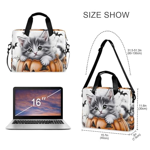 Bolsa maletín portátil para laptop Halloween 13-15.6" miniatura 3