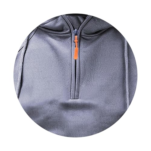 Wankang Military Tactical Hoodies for Men Thick Hoodies Pullover Half Zipper Hooded Sweatshirt Vintage Hoodie with Pockets3