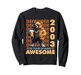 22nd birthday bear legends december 2003 22 years old mens felpa