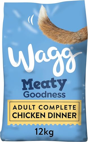 Wagg Meaty Goodness Complete Dry Adult Dog Food Chicken Dinner 12kg - Meaty Ingredients Come 1st