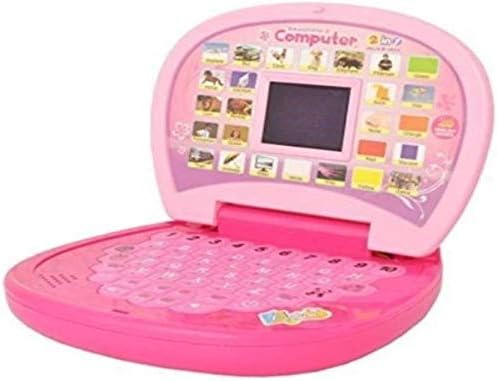 ABCD and 12345 Learning Pink Laptop for Kids