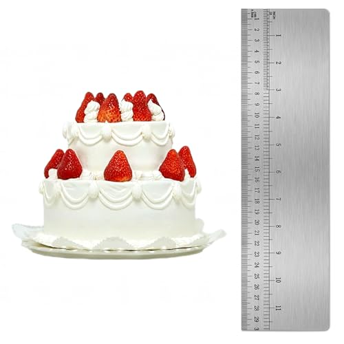 Uskerb 12-inch Stainless Steel Cake Scraper - Professional Baking Tool for Smooth Icing and Buttercream Finishing