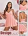 Avidlove Sexy Nightgowns for Women Soft Slip Chemise Nighties Lace Sleepwear(Pink,M)