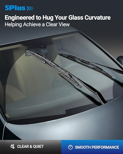 Image of 18 inch+18 inch Windshield Wiper Blades Replacement for Ford Ranger 1995-2011,Chevy HHR 2006-2011 Original Factory Quality Fit for U /J HOOK Front Wipers Arm(Pack of 2)