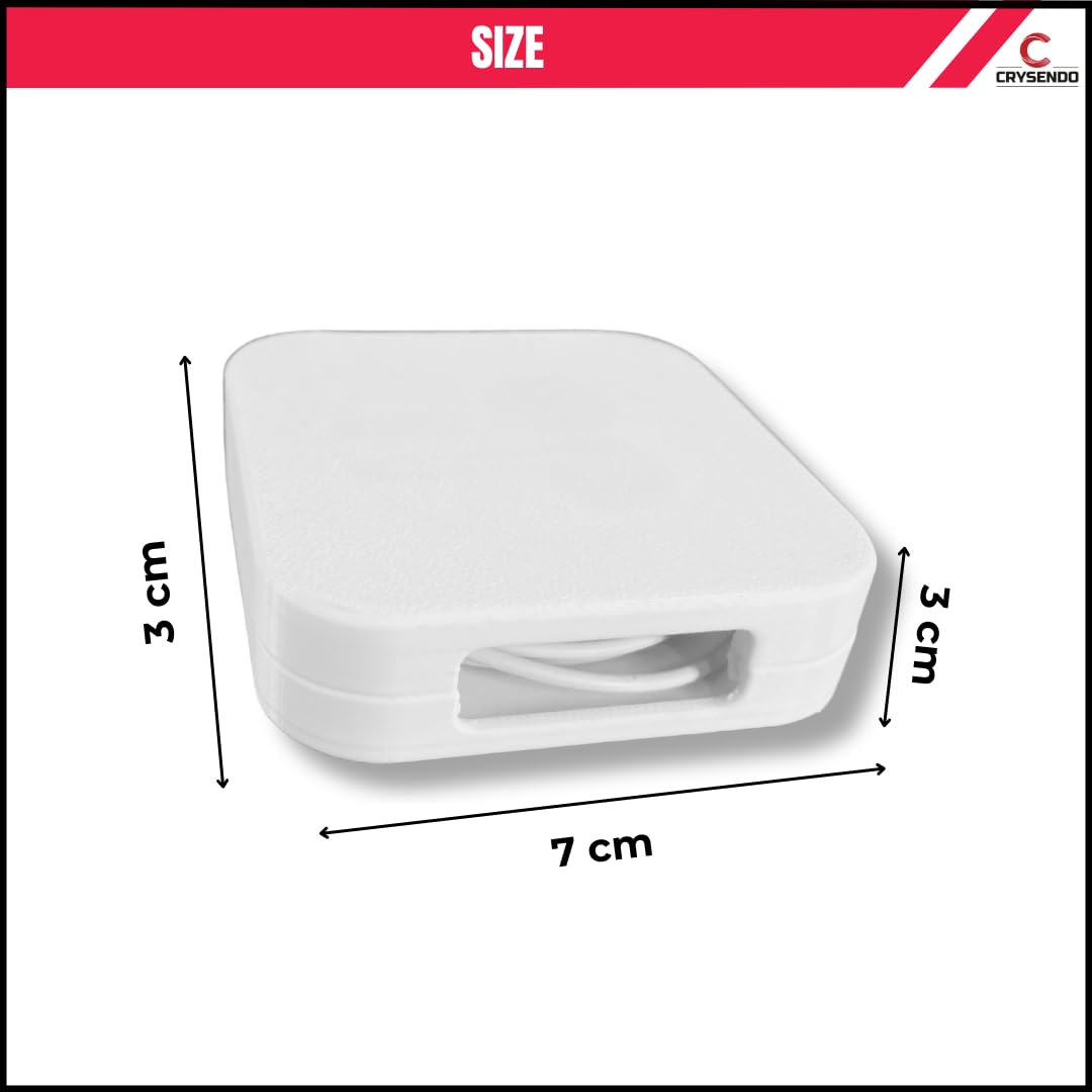 Crysendo Winder Case for APL Earphones, Tangle-Free Cable Winder, White 1pc — Amazon image 6