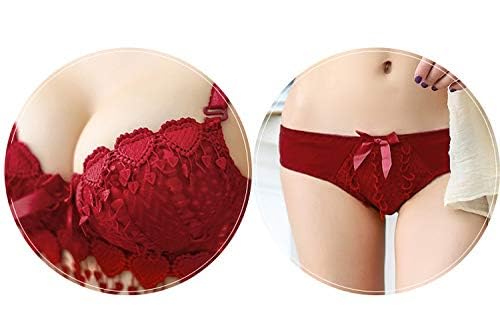 Image of SGC SWEDEN Women Net lace Lingerie Set||Lightly Padded Wired Bra & Panty Set||Bridel Set for Women & Girls