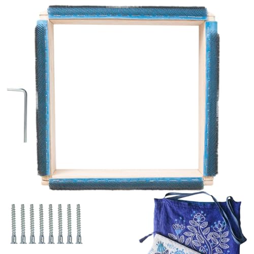 Cerceaux de broderie carrés en bois avec aiguille pour matelassage et peinture sur tissu