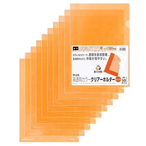Amazon | プラス クリアホルダー A4 10枚パック FL-184HO 80-167