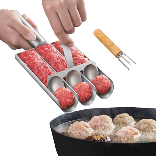 La mejor selección de Máquinas para hacer cake pops los más solicitados. 40 Garqitwan Máquina para hacer albóndigas triple, Cocina Creativa Triple para Albóndigas, Máquina de Cuchara para Albóndigas, Carne Pelota Fabricante, Herramientas de Cocina...