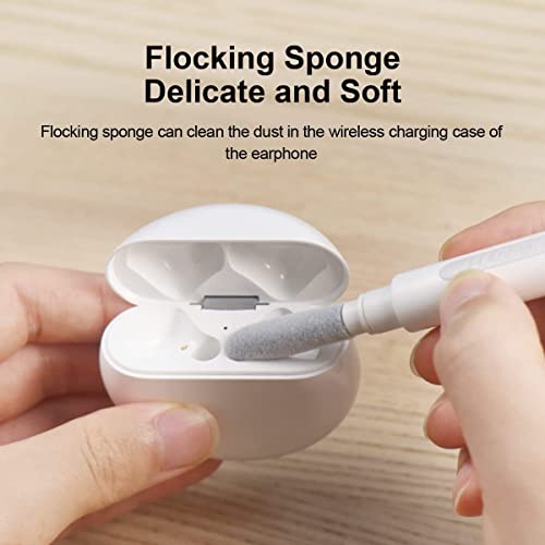Image of Bluetooth Earbuds Cleaning Pen Tool /Kit for Airpods, 3 in 1 Multifunction and Soft Dust Removal Brush Pen, Earwax, Earphones, Case, Keyboards, Camera, Mobile Phone Etc