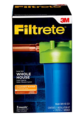 Filtrete Large Capacity Whole House System 3Wh-Hd-S01, Includes 30 Micron Pleated Filter And Mounting Bracket #TOP1