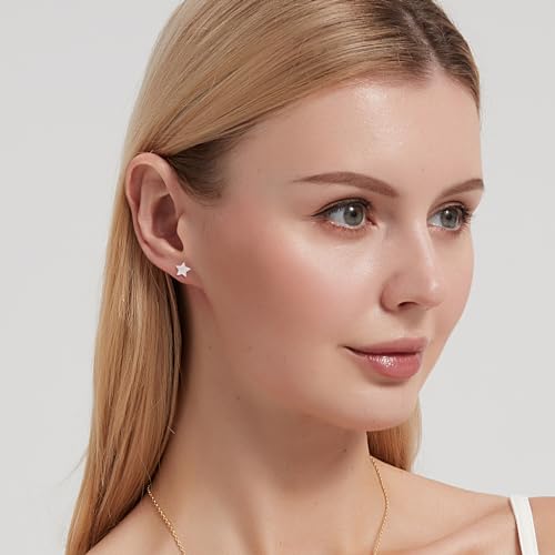 Ailife 3 Pairs Colors Star Stud Earrings Pack For Women thumb #7