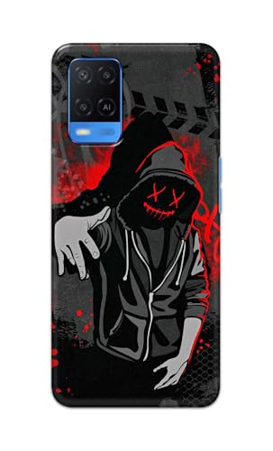 Image of Printed Hard Back Cover for Oppo A54 4G Back Cover (Hoodie Rapper) -190724(EA)