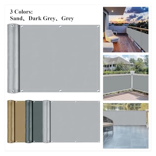 Brise-vue for balcon tissu d'ombrage imperméable protection à 95% - 7