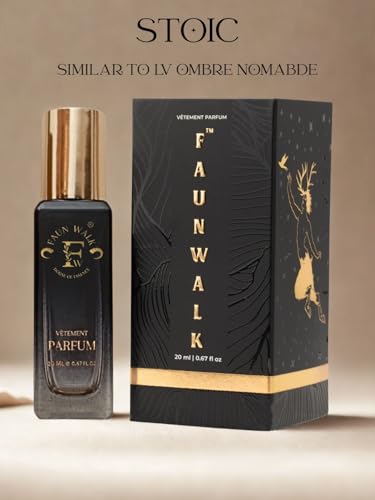 Image of FAUNWALK STOIC Perfume for Men 20ml - Long Lasting Oud Luxury Fragrance, Strong Masculine Scent Spray, Pocket Travel Perfume, Premium Attar Inspired Cologne for Men