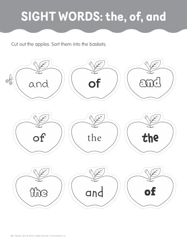 Read, Sort & Write: Sight Words: Fun, Reproducible Activities With Writing Pages That Build Essential Skills - Image 2