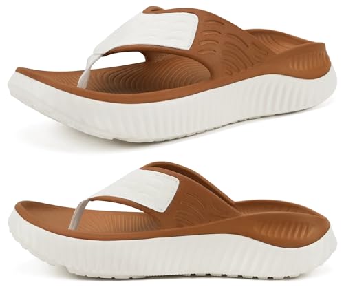 Image of KuaiLu Recovery Flip Flops for Women Sport Thong Sandals