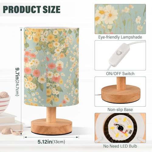 Lámpara de mesa de noche FRODOTGV Flores Silvestres miniatura 3