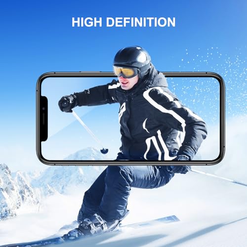 SIBEITU 3 Pack Screen Protector for iPhone 11 with 3 Pack Camera Lens Tempered Glass Protector, 6.1 Inch Tempered Glass HD Clear 9H Hardness for iPhone 11, Case Friendly, No Air Bubbles