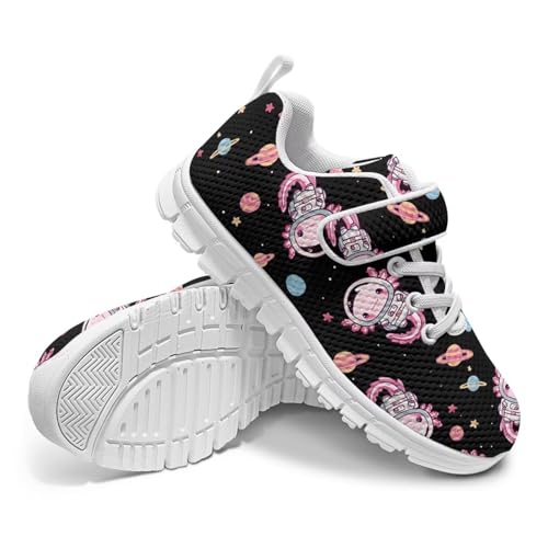 Ctsgobvahy Athletic Sneaker for Boys Girls, Axolotl Space Kids Girls Non-Slip Mesh Casual Sneakers with White Sole, Fashion Children's Single Buckle Sneakers as Festival Gifts