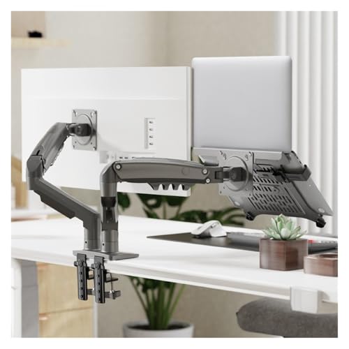 Bras de moniteur support réglable double écran pour bureau de télétravail - 3