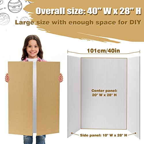 Cosweet 8 PCS 40" x 28" Large Trifold Poster Board for School Projects by Cosweet - Used condition - Image 4