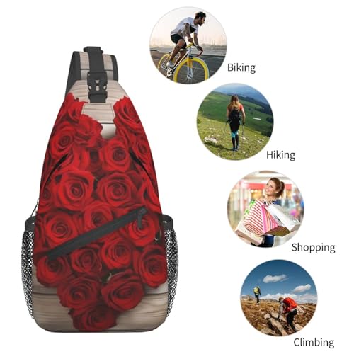 Morrales Cruzados estilo Heart-Shaped Roses para Hombre y Mujer miniatura 6