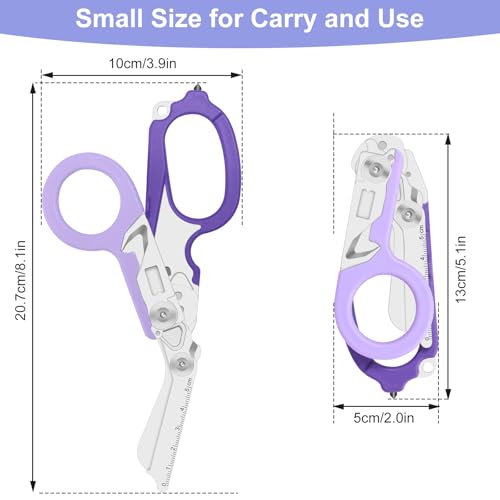 Image of 6-in-1 Heavy-Duty Emergency trauma shears|Folding Emergency Shears| | Multifunctional Life-Saving Tool|Suitable for Emergency Rescue|Outdoor Exploration|DIY Construction and Maintenance|