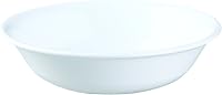 Corelle Winter Frost White 10 oz Dessert Bowls Set of 6 - Lightweight, Stackable, Microwave & Dishwasher Safe, Made in USA