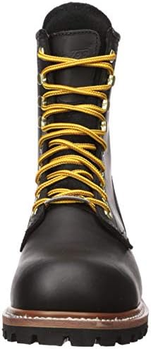 Ad Tec 9in Super Logger Leather Work Boots for Men - Steel Toe, Oil Resistant Lug Sole | Image 1
