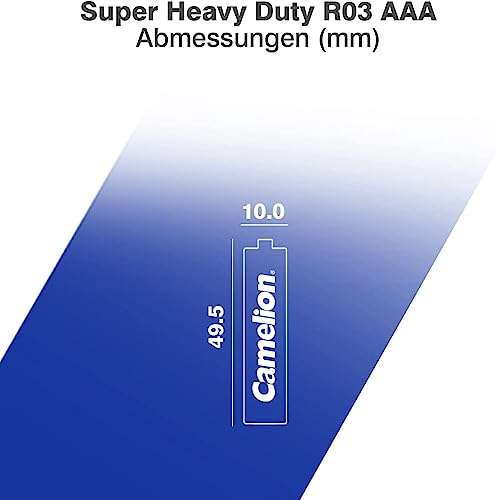 Camelion AAA Super Heavy Duty Carbon Zinc Batteries - 4+2 Free Pack