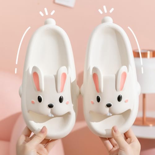 Slippers Kids Family Matching Cute Rabbit Ears Cartoon Thick Soles Indoor Outdoor Slippers2