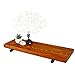 Floating Wall Shelves with Industrial Pipe Brackets, Solid Wood, Set of 2, Farmhouse Shelf, 24