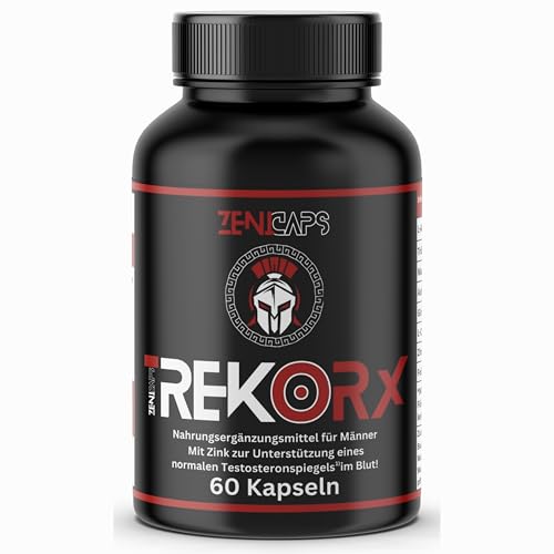 ZENICAPS PRO Series REK ORX Kapseln Original | Für den aktiven Mann mit Zink für den Testosteronspiegel* | Einfache Anwendung | mit L-Arginin Tribulus Terrestris Maca Ashwaganda