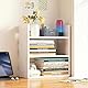AUSHOPLAH Schreibtisch-Organizer-Regal, Büro-Schreibtisch-Aufbewahrungsregal, Bücherregal, Schreibtisch-Bücherregal, Holz-Bücherregal E127 (Weiß, 42X17X40CM)