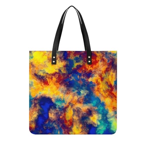 Sac à bandoulière aquarelle jaune pour vos voyages et sorties en ville