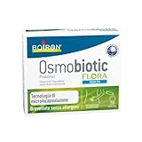 Osmobiotic Flora Adulte - Complément alimentaire avec probiotiques, favorise l'équilibre de la flore intestinale, sans gluten, sans lactose, sans goût - Lot de 12 sachets (1 x 12)