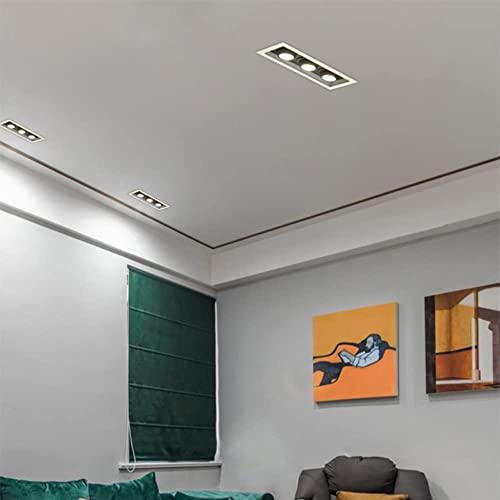 Spot LED encastrable rectangulaire anti reflets ternes IRC 90+