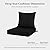 24x24 Outdoor Cushions for Patio Furniture, Washable Deep Seat Patio Cushions with Removable Cover, Waterproof Outdoor Cushions with Non-Slip Ties and Handle, Patio Chair Cushions with Back, Black