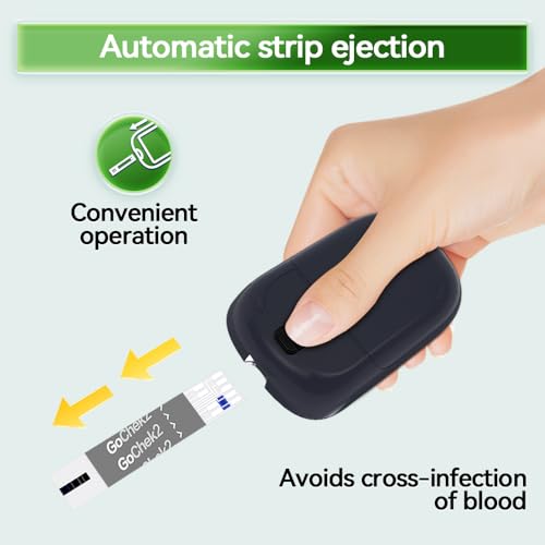 MicroTech Blood Glucose Monitor Kit 100 Strips & Lancets, No Coding, 500 Storage, Wider HCT for Family - Image 6